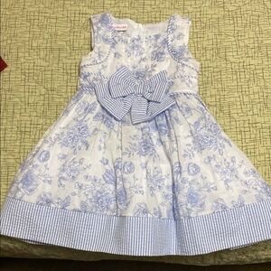 Blue Floral Kids Dress